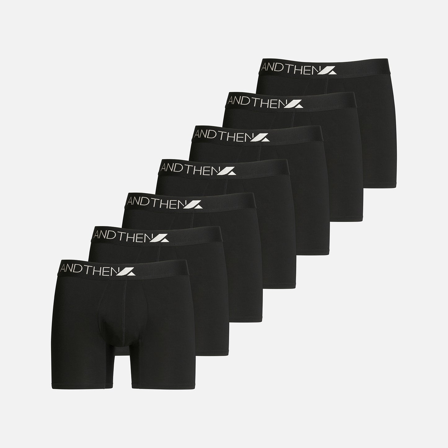 
                  
                    And Then men's bamboo boxer briefs - The Full-Weeker 7-pack, featuring seven comfortable and eco-friendly black pairs. Perfect for a full week's wear. This multipack of 7 contains seven black pairs.
                  
                