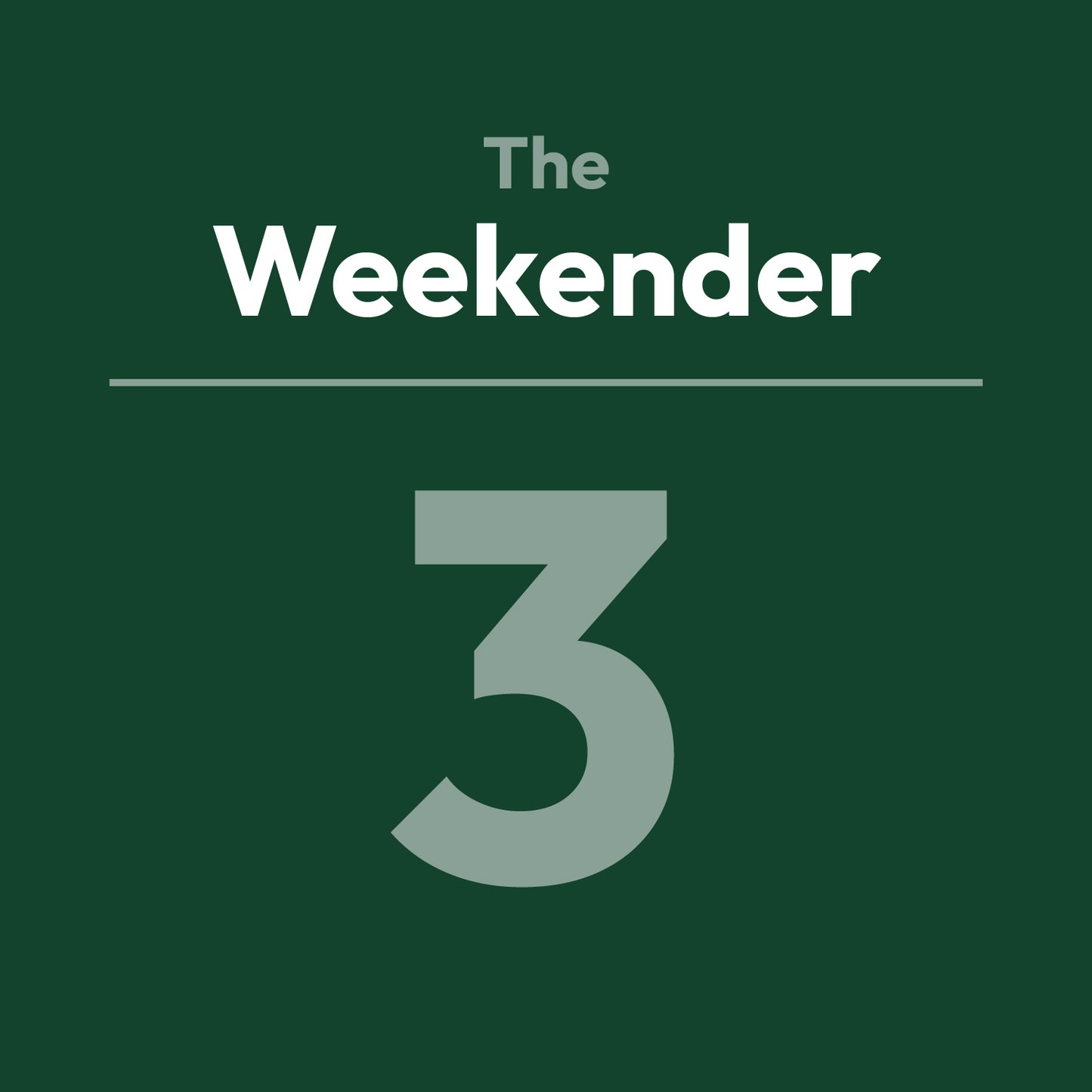 
                  
                    The Weekender (3 pack)
                  
                